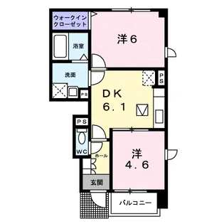 エスポワール【1階】の間取り