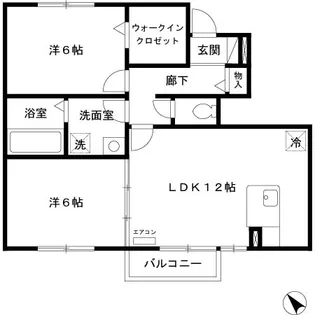 グランモアSK【1階】の間取り