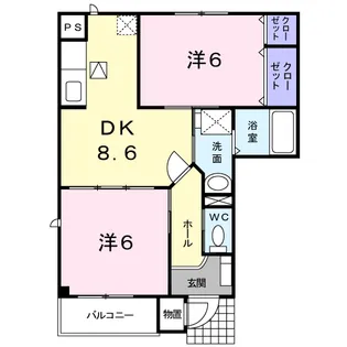 パストラール【1階】の間取り