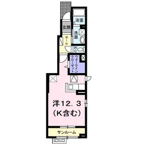 ラ・ボヌール【1階】の間取り