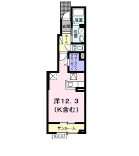 ラ・ボヌール【1階】の間取り