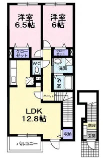 クレメントスクエアⅡ【2階】の間取り