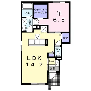 ルーラル クラウンⅠ【1階】の間取り