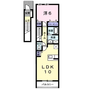 サンライズスクエアA【2階】の間取り