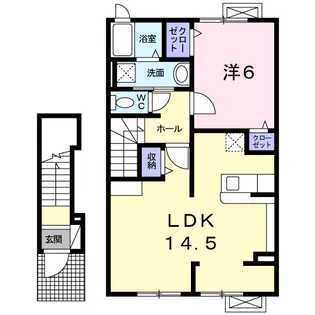 ラフィネⅡ【2階】の間取り
