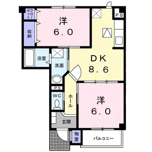 ブルーメ【1階】の間取り