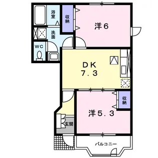 レフィナードⅠ【1階】の間取り