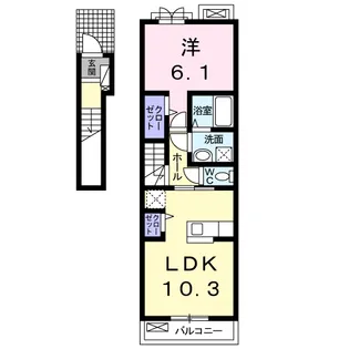 ソレイユ【2階】の間取り