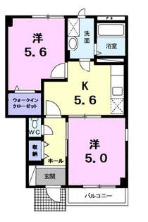 ベルグランデ【1階】の間取り