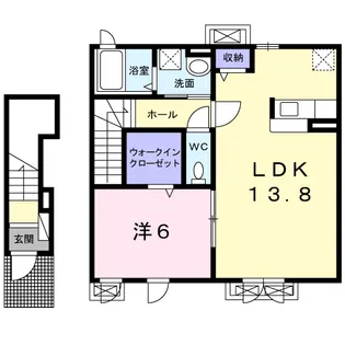 ラ クレール【2階】の間取り