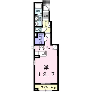 ジャルダン・デ・アンジュ【1階】の間取り