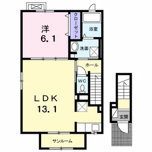 ジャスミン【2階】の間取り
