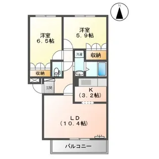 ヒルズ・Q【1階】の間取り