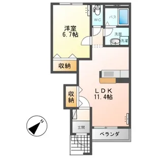 サードニクス グランディ【103号室】の間取り