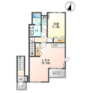 アーバン21Ⅱ【2階】の間取り