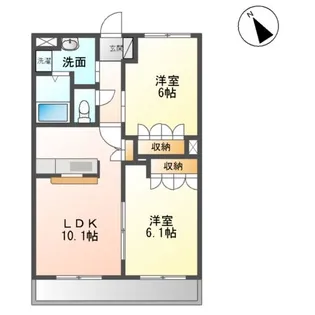 スイートピー【2階】の間取り