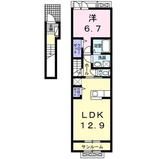 アルトプエンテ【2階】の間取り