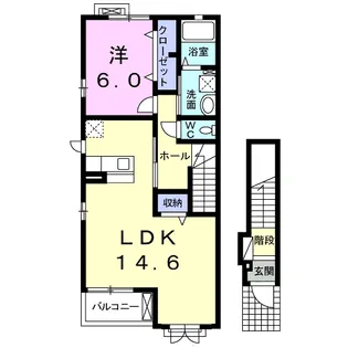 グラン クード Ⅱ【2階】の間取り