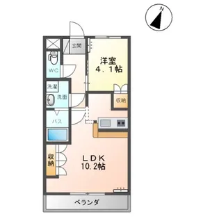 サンロード・S【105号室】の間取り
