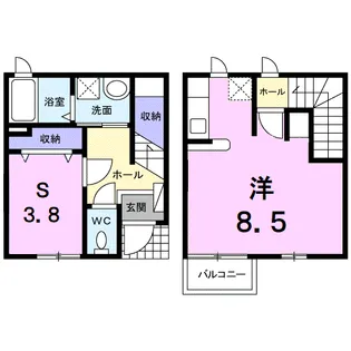 アーバン・プライム【1階】の間取り