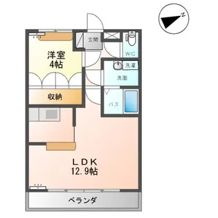 ウイステリアハウス【2階】の間取り