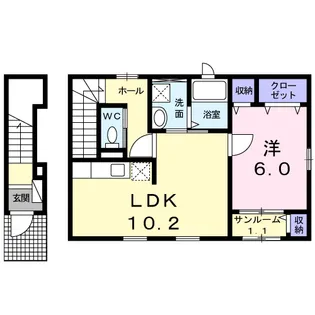 ベル・アルカンシエルⅡ【2階】の間取り