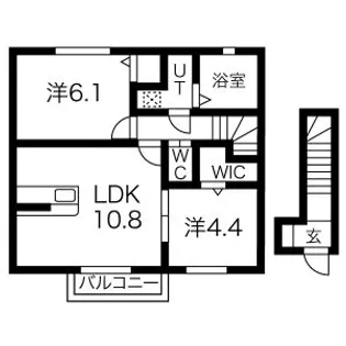 DIAMANT DEUX【2階】の間取り