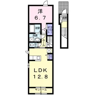 ココ【2階】の間取り