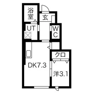 グラン・ルル【1階】の間取り