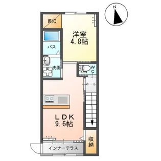 レジデンス吉岡【201号室】の間取り