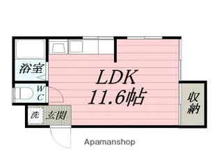 R.旭南【205号室】の間取り