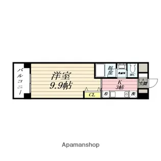 E−環境秋田ビル【406号室】の間取り