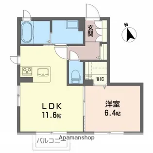 ドルチェⅤ【101号室】の間取り