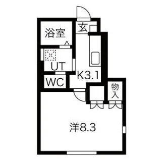 ポミエ【1階】の間取り