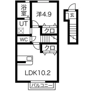 プリエール ヴェリテ【2階】の間取り