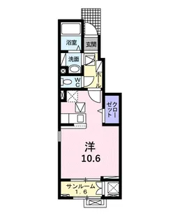 桜 レジデンスA【1階】の間取り
