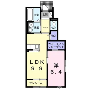 フォルトーナⅦ【1階】の間取り