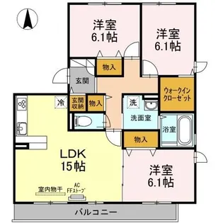 セジュール ハル A【3階】の間取り