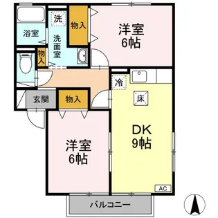 グリーンコート ABC【1階】の間取り