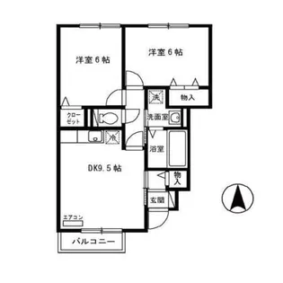 カリーノビータ【1階】の間取り