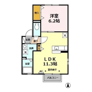 メゾン ボヌール K【2階】の間取り