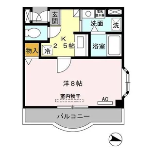 岩田マンション【3階】の間取り