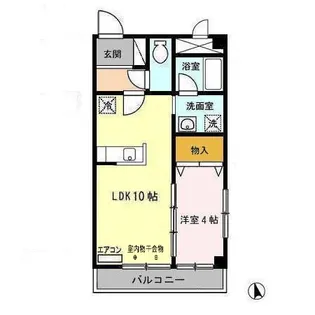 フォルツァ通町【402号室】の間取り