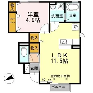 未来樹【103号室】の間取り