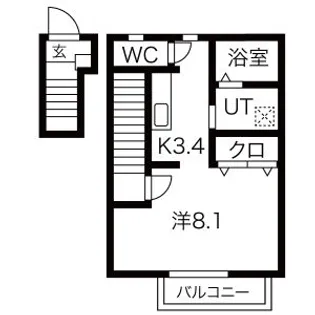 IXIA【2階】の間取り