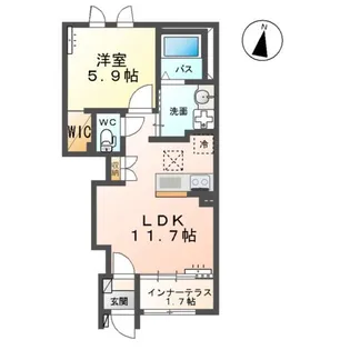 ソレイユ【1階】の間取り