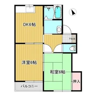 グランヒル青葉台【202号室】の間取り