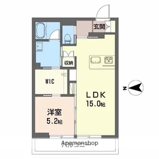 シャーメゾン泉中央3丁目【2階】の間取り