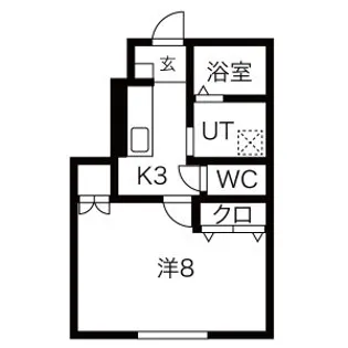 サンブライト上野町【1階】の間取り