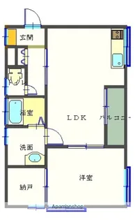 セゾンハイツ割山【2階】の間取り